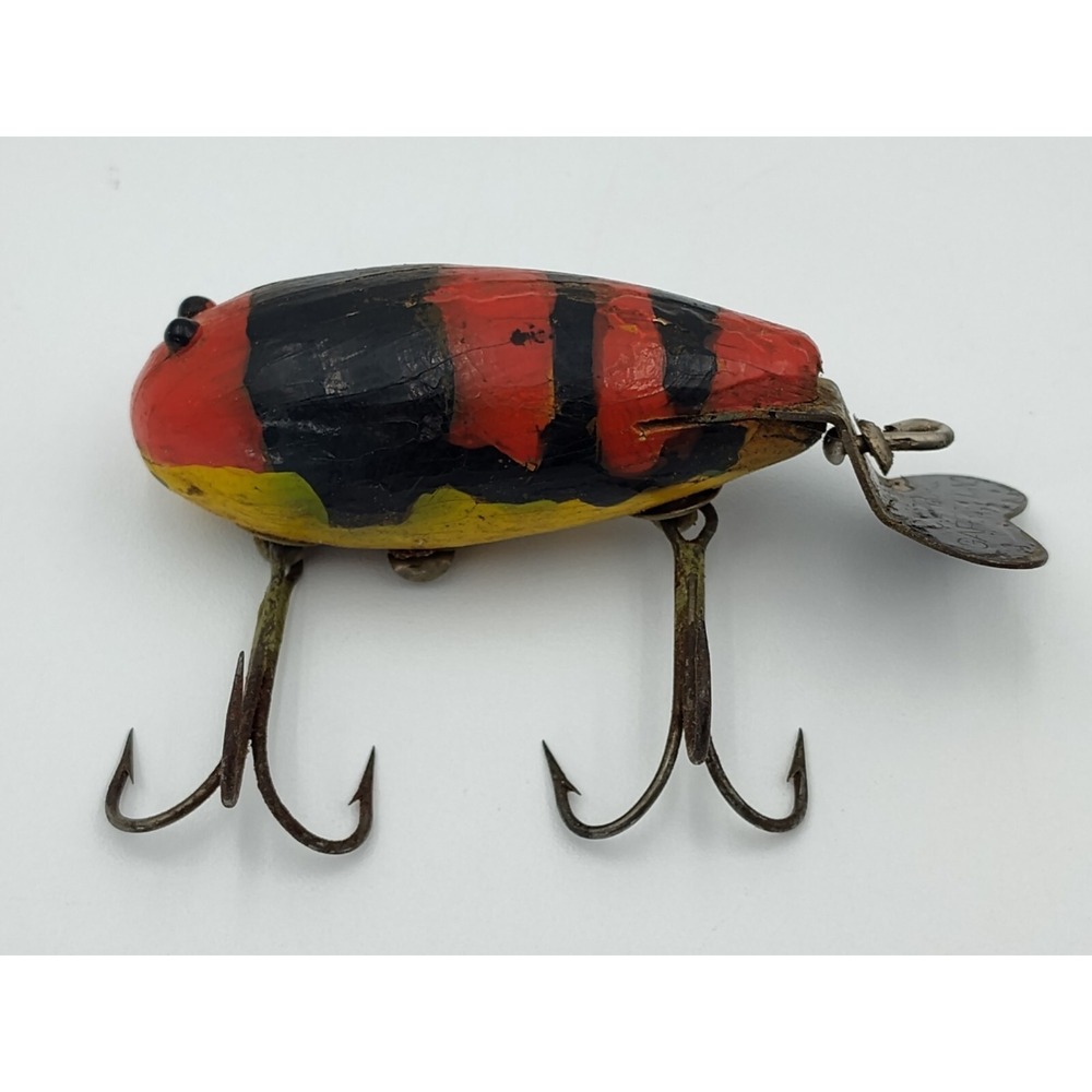 C.C.B.Co. Garrett 1930's Wooden Lure ANTQ-Repainted VTG Fishing BR8.0PA2090